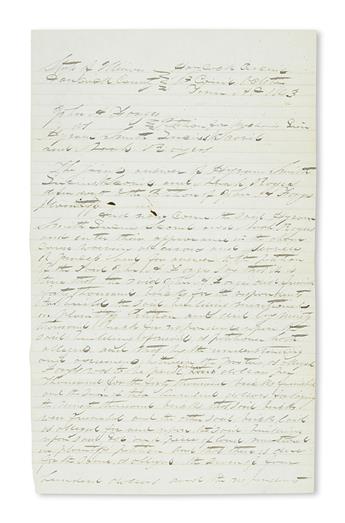 (MORMONS.) Smith, Hyrum. Joseph Smiths brother agrees to pay off a construction debt in September 1844.